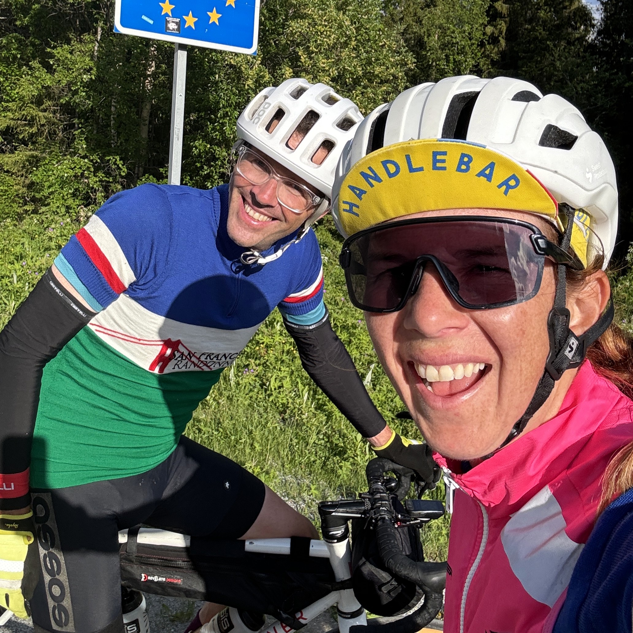 Charlebois in Sweden with her husband